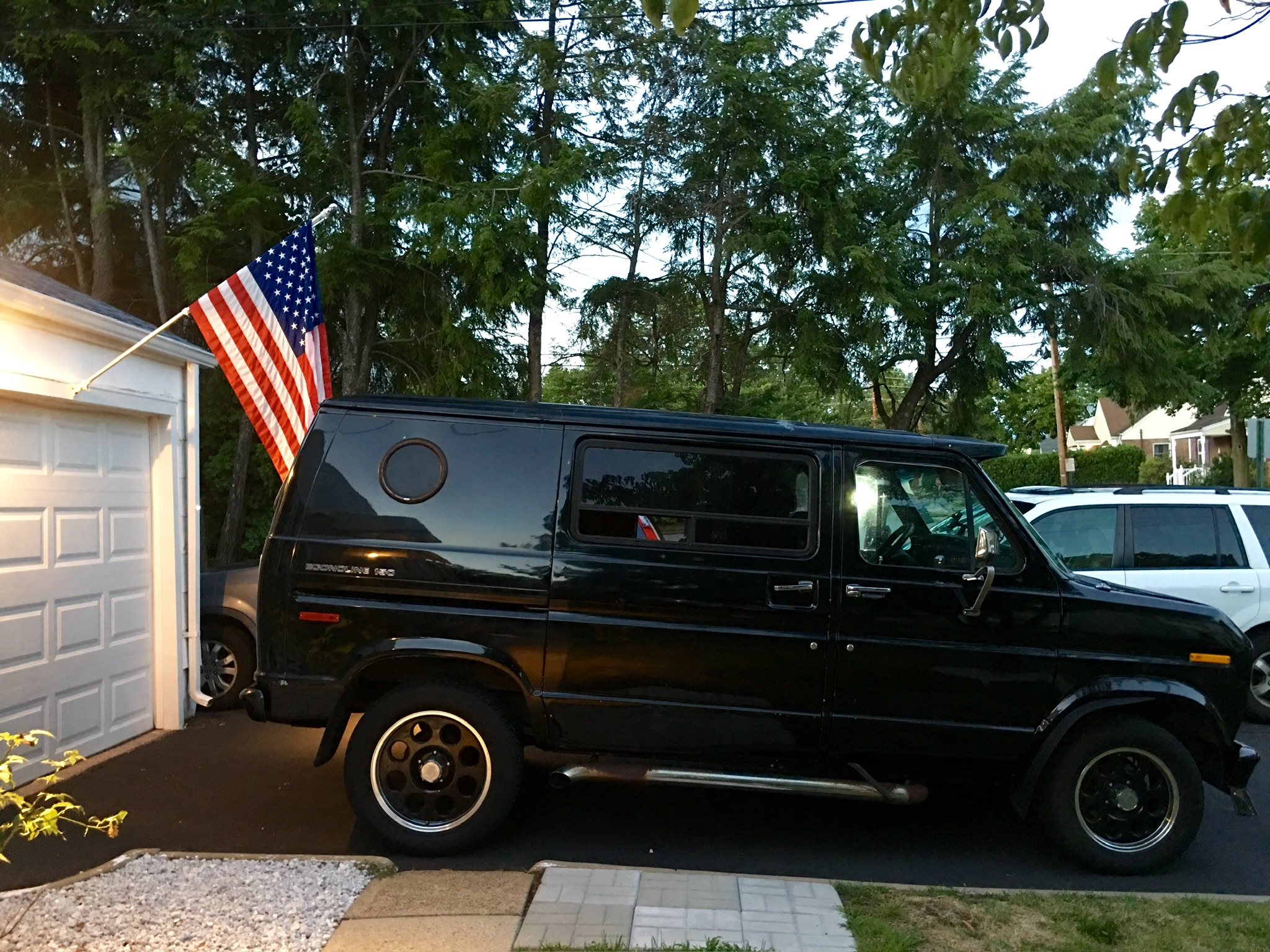 Van from the back